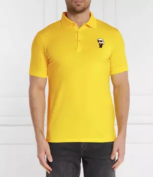 Поло Karl Lagerfeld Regular Fit, желтый