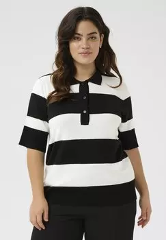 Поло KCLIZZY Kaffe Curve, черный