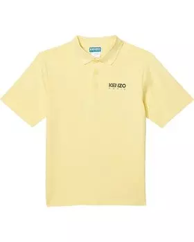 Поло Kenzo Short Sleeve Polo Front Embroidered Logo, желтый