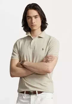 Поло КОРОТКИЙ РУКАВ Polo Ralph Lauren, бежевый/песочный/белый