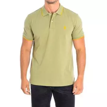 Поло Kory с короткими рукавами и контрастным воротником с лацканами 64782 мужчина U.S. Polo Assn, зеленый