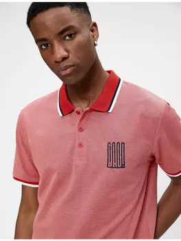 Поло KOTON T-shirt, красный