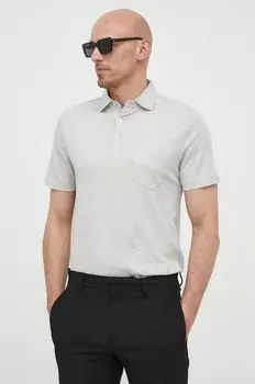 Поло льняного оттенка Polo Ralph Lauren, серый