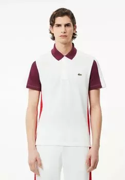 Поло Lacoste, белое бордо-ружье igy