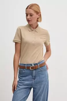 Поло Lacoste, бежевый