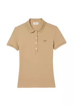 Поло Lacoste, бежевый
