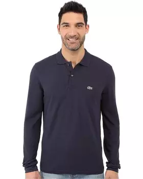 Поло Lacoste Long Sleeve Classic Pique Shirt, цвет Navy Blue