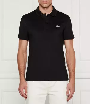 Поло Lacoste Regular Fit, черный