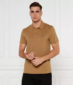 Поло Lacoste Regular Fit, коричневый