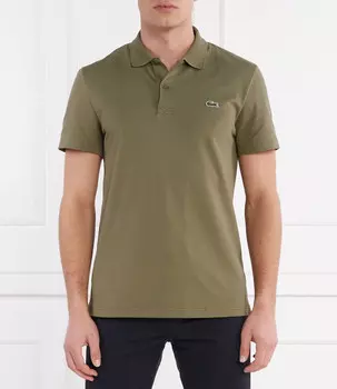 Поло Lacoste Regular Fit, зеленый