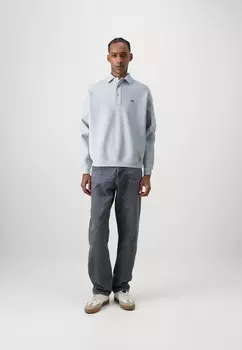 Поло Lacoste, светло-серый