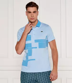 Поло Lacoste x Novak Djokovi Regular Fit, небесно-голубой