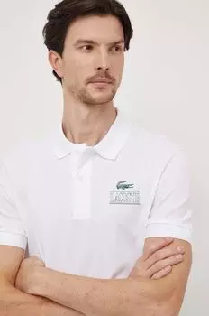 Поло Лакоста Lacoste, белый