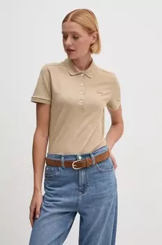 Поло Лакоста Lacoste, бежевый