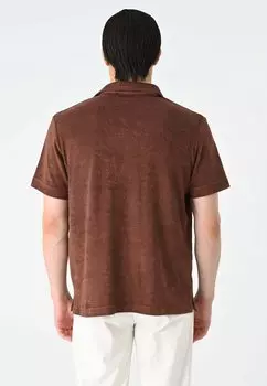 Поло Lapel Collar Antioch, коричневый