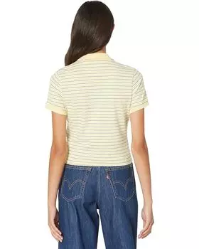 Поло Levi's Womens Bonnie Shrunken Polo, цвет Fennel Sunlight