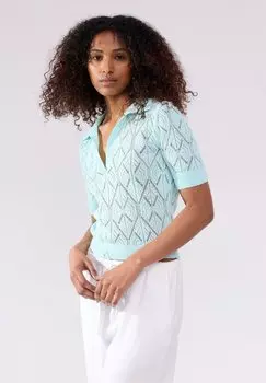 Поло Lindex, бирюзовый