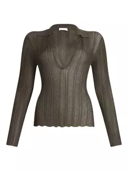 Поло LIU JO Lurex, зеленый