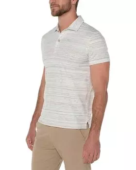 Поло Liverpool Los Angeles Space Dye Short Sleeve Polo, цвет Cream/Multi
