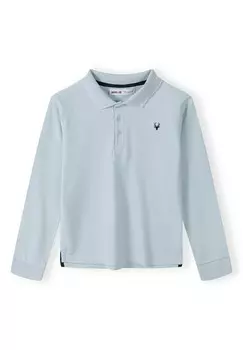 Поло LONG SLEEVE POLO STANDARD MINOTI, светло-голубой
