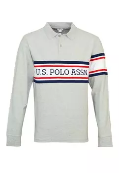 Поло Longsleeve U.S. Polo Assn., цвет hellgrau