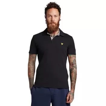 Поло Lyle & Scott Contour Placket, черный