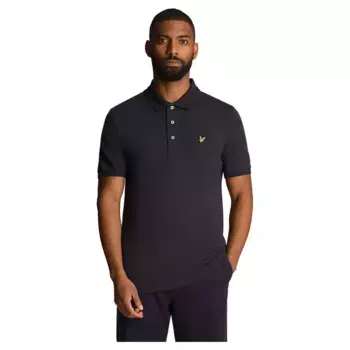 Поло Lyle & Scott Slub, синий