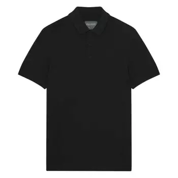 Поло Lyle & Scott Tonal Eagle Tech, черный