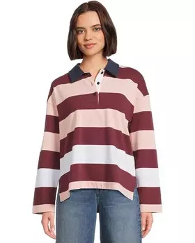 Поло Madewell Hannah Rugby Polo, цвет Cabernet