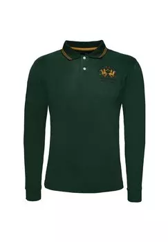 Поло Maglietta a manica lunga La Martina, темно-зеленый