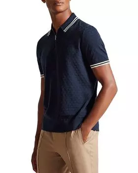 Поло Mahani с молнией Ted Baker, синий