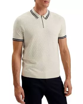 Поло Mahani с молнией Ted Baker, слоновая кость/кремовый