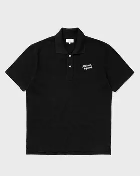 Поло Maison Kitsune Maison Kitsune Handwriting Comfort Polo, черный/белый
