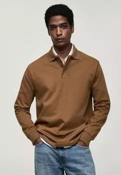 Поло Mango, коричневый