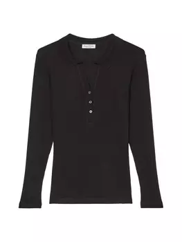 Поло Marc O'Polo Longsleeve regular, черный