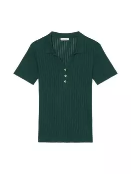 Поло Marc O'Polo Pointelle regular, цвет midnight pine