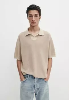 Поло Massimo Dutti, бежевый