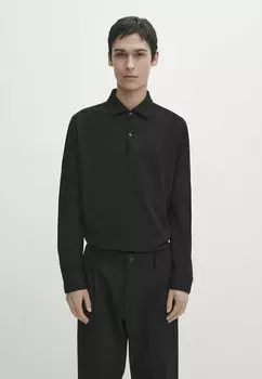 Поло Massimo Dutti, черный