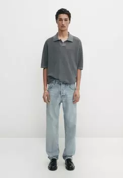 Поло Massimo Dutti, серый