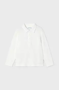 Поло Mayoral из шерсти для детей, бежевый