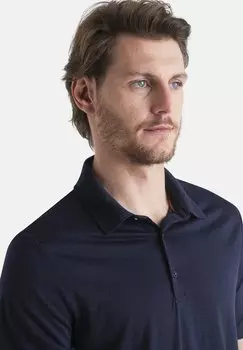 Поло Merino 150 Mid Weight Tech Lite Icebreaker, темно-синий