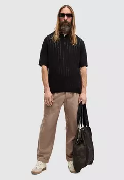 Поло MILLER AllSaints, черный