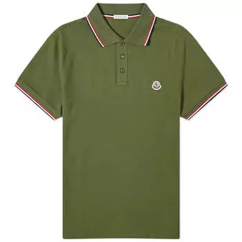 Поло Moncler Classic Logo, зеленый