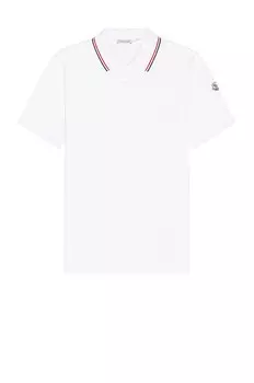 Поло Moncler, цвет Whtie