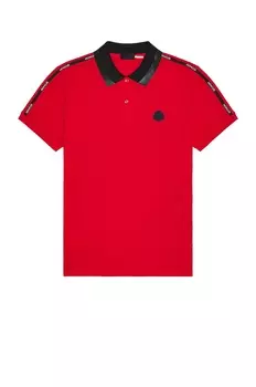 Поло Moncler Matt Black, красный
