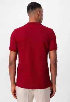 Polo Mori anou anou, экрю-бордовый-капучино