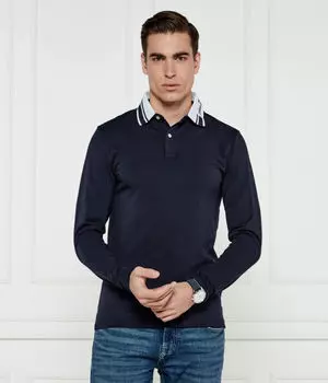 Поло мужское Guess Jeans с длинными рукавами, синий