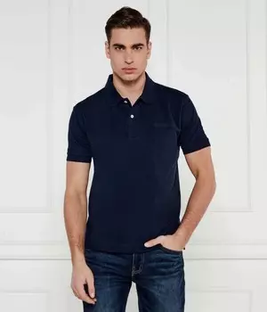 Поло мужское Guess Jeans с вышивкой, синий
