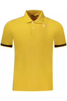 Поло мужское K-Way с коротким рукавом хлопковое, желтый