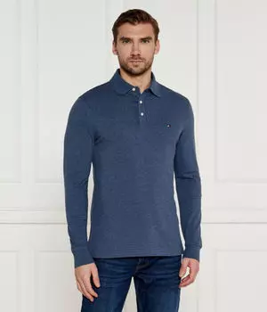 Поло мужское Tommy Hilfiger с длинным рукавом, синий